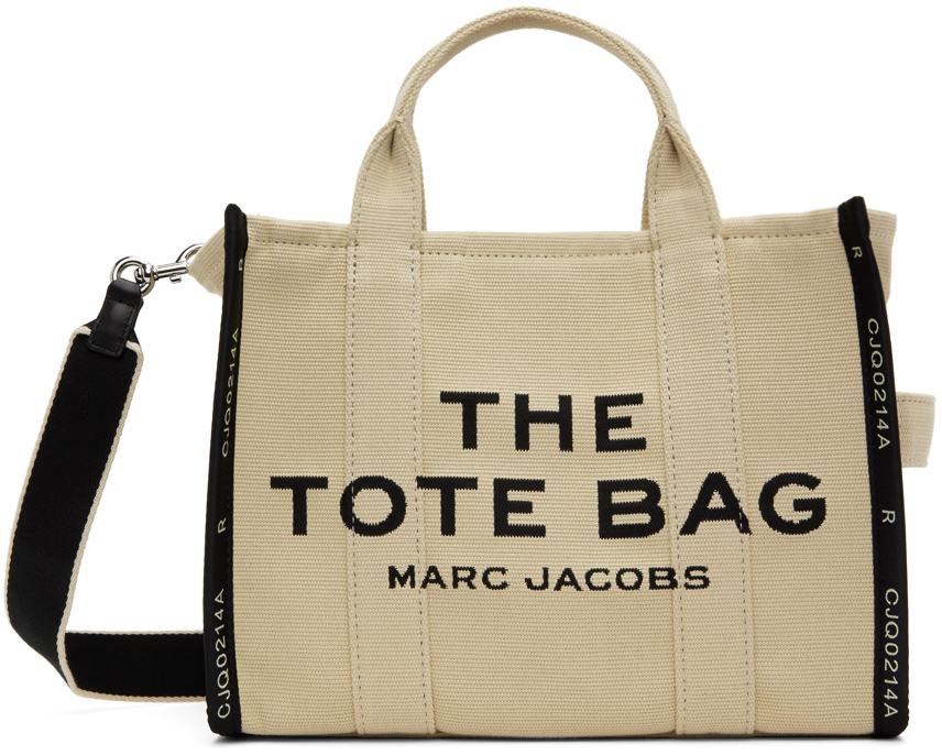 ⭐︎新品未使用⭐︎MARC JACOBS THE TOTE ベージュ Marc Jacobs: Beige 'The Jacquard Medium' Tote | SSENSE