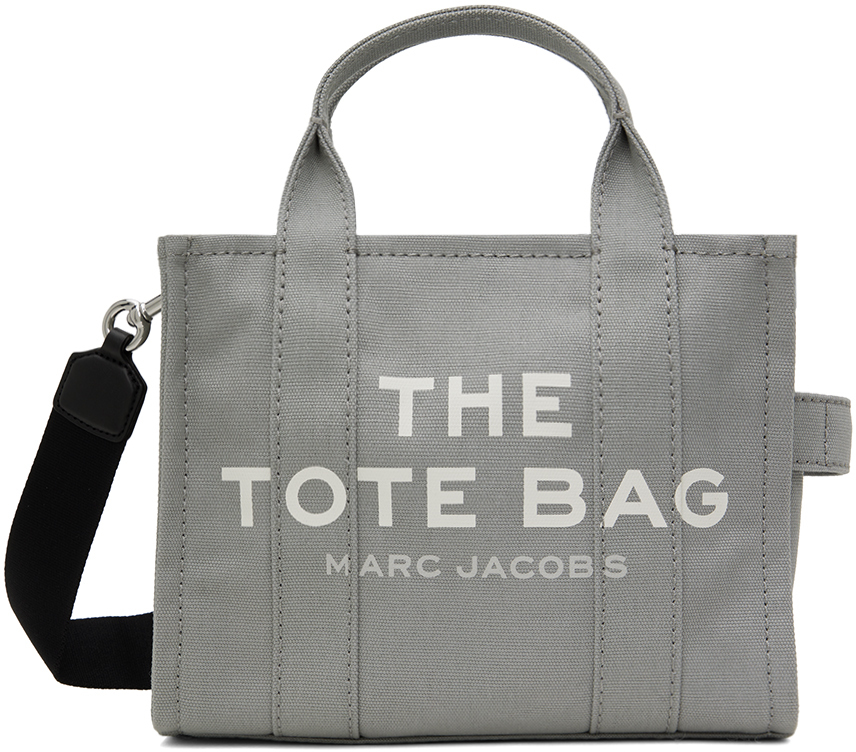 Shop Marc Jacobs Gray 'the Small' Tote In 050 Wolf Grey