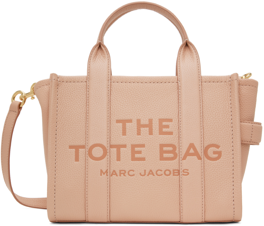 Marc Jacobs Pink 'the Leather Small' Tote In 624 Rose