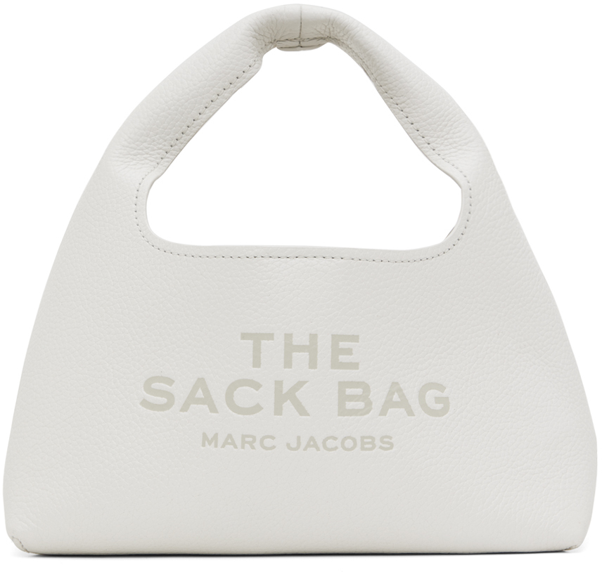 Marc Jacobs White 'the Mini Sack Bag' Tote In 100 White