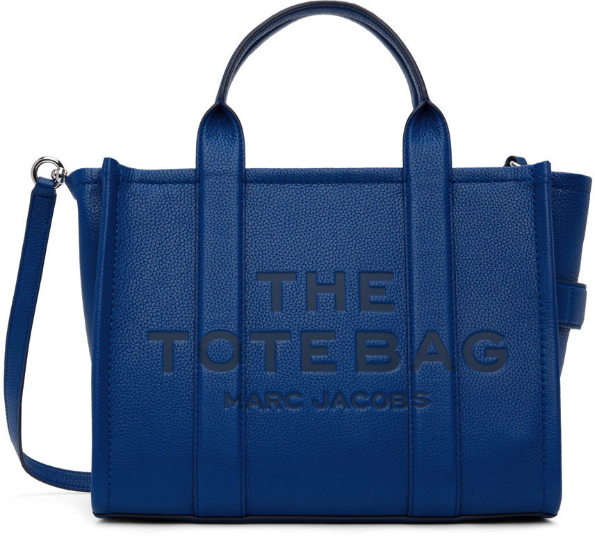 Marc Jacobs Blue 'the Leather Medium' Tote In 486 Cobalt