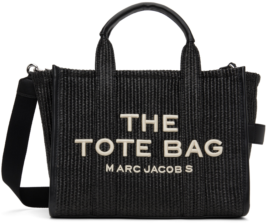 Marc Jacobs Black 'the Woven Medium Tote Bag' Tote In 1 Black