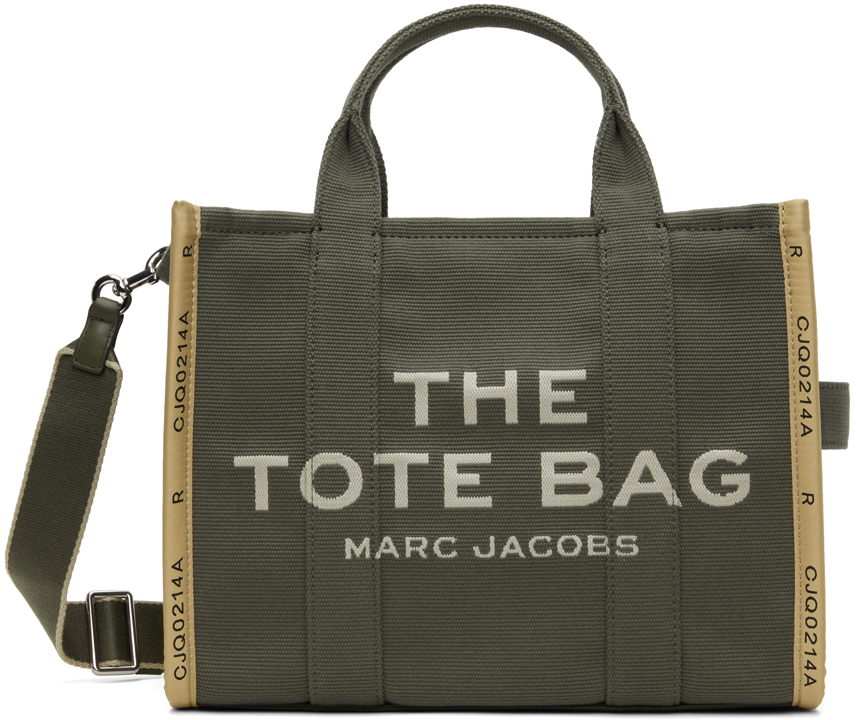 Marc Jacobs Khaki 'the Jacquard Medium' Tote In Green