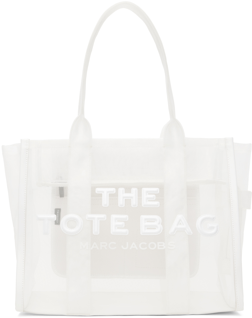 Marc Jacobs: White 'The Mesh Large' Tote | SSENSE