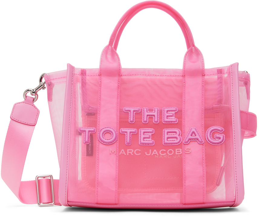 Pink mesh tote online