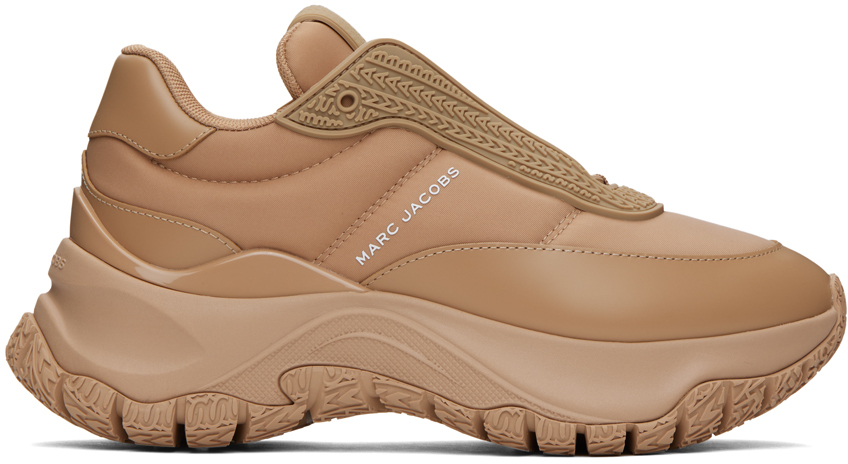 Shop Marc Jacobs Taupe 'the Lazy Runner' Sneakers In 230 Camel