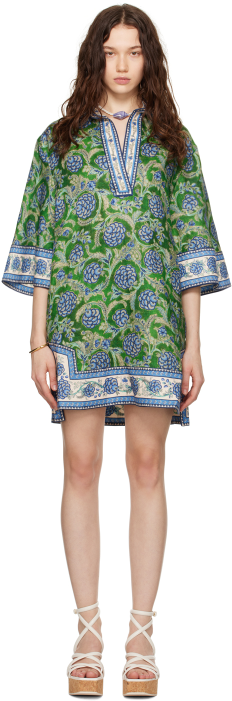 ZIMMERMANN Green Junie Tunic Minidress | Smart Closet