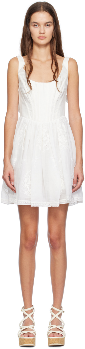 White Alight Minidress