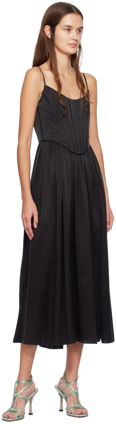 Zimmermann Silk Dress In Blk Black