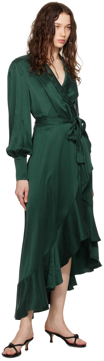 rise to the occasion emerald green midi wrap dress Faviola Mini Dress Emerald