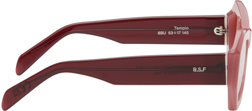 Retrosuperfuture Pink & Burgundy Tempio Sunglasses In Candy