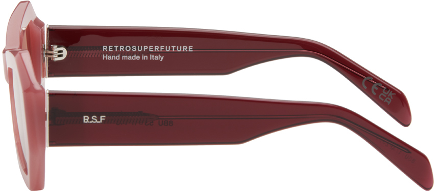 Retrosuperfuture Pink & Burgundy Tempio Sunglasses In Candy