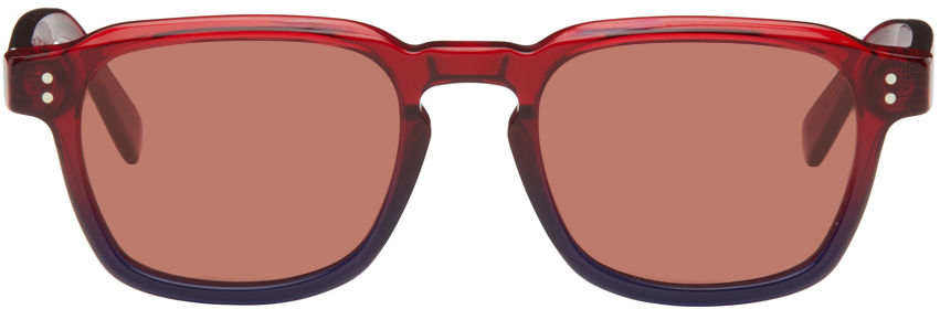 Retrosuperfuture Red & Blue Luce Sunglasses In Smokey Torpaz