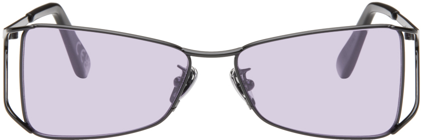 Retrosuperfuture Black Anaki Sunglasses In Purple