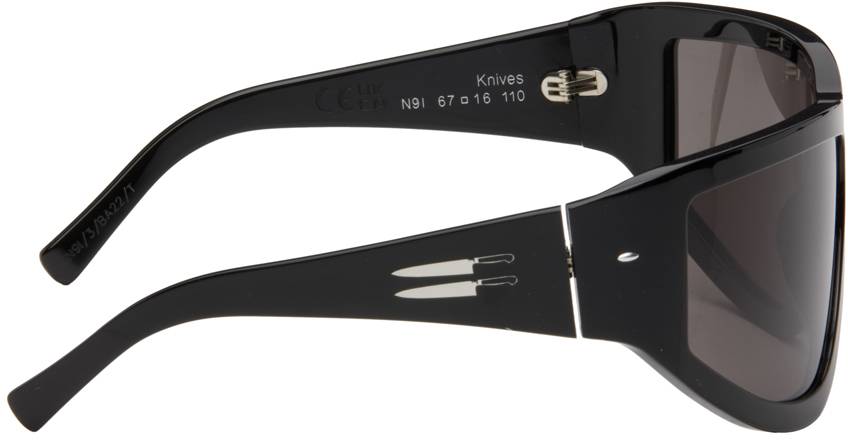 Retrosuperfuture Ssense Exclusive Black Andy Warhol Ix Knives Sunglasses In Black