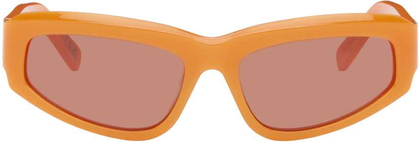 Retrosuperfuture Orange Motore Sunglasses In Juice