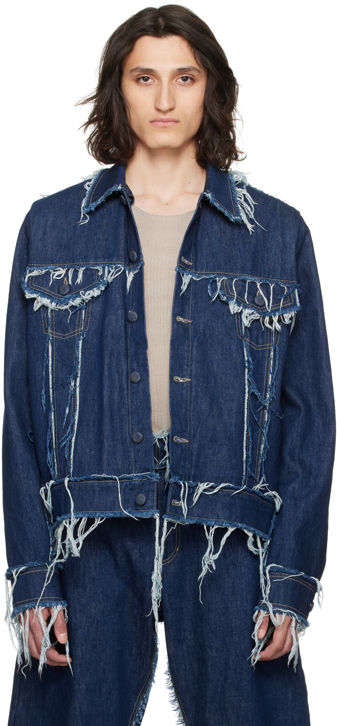 Bianca Saunders: Blue Lexxus 23 Denim Jacket | SSENSE