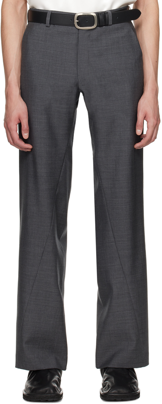 Bianca Saunders Gray Benz Trousers In Ash Grey