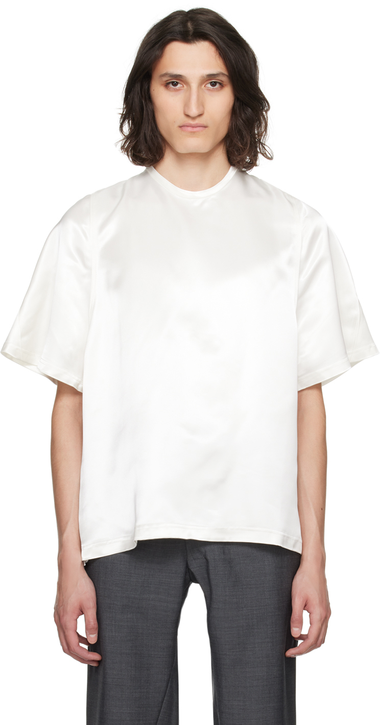 Bianca Saunders: White Mun T-Shirt | SSENSE