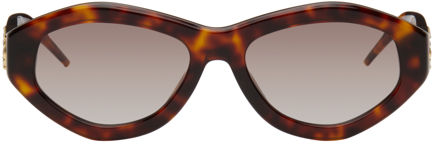 Casablanca Brown Monogram Plaque Sunglasses