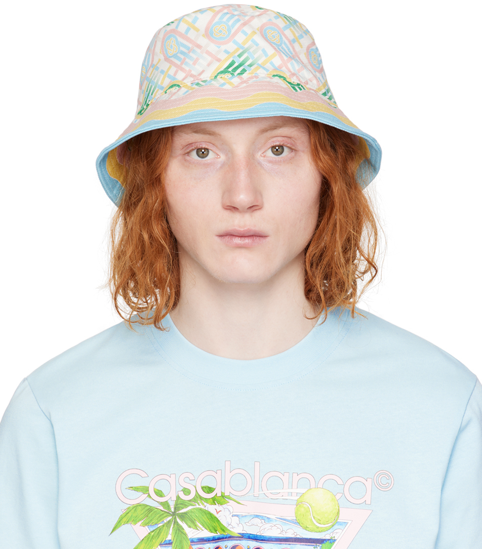 Shop Casablanca Multicolor Ping Pong Bucket Hat In Ping Pong Print