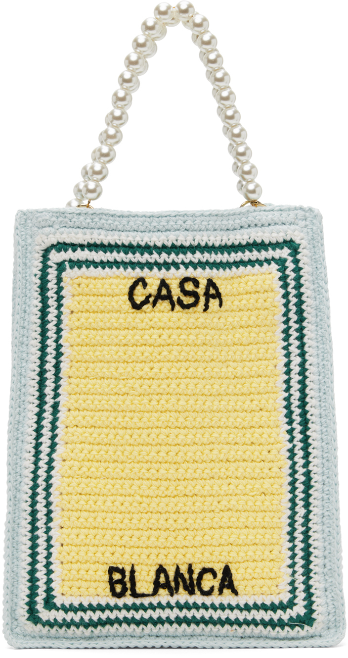 CASABLANCA - Logo Crochet Handbag
