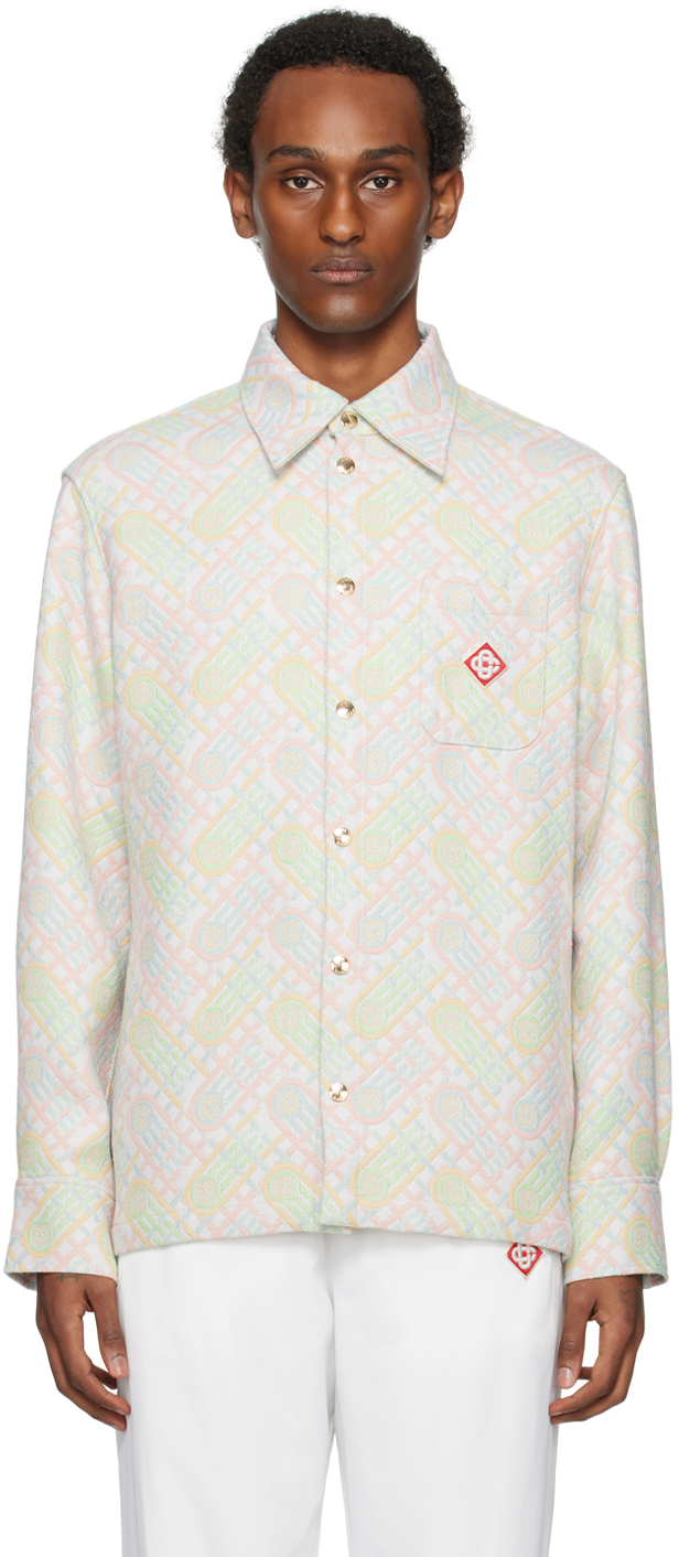 Casablanca: Multicolor Jacquard Jacket | SSENSE Canada