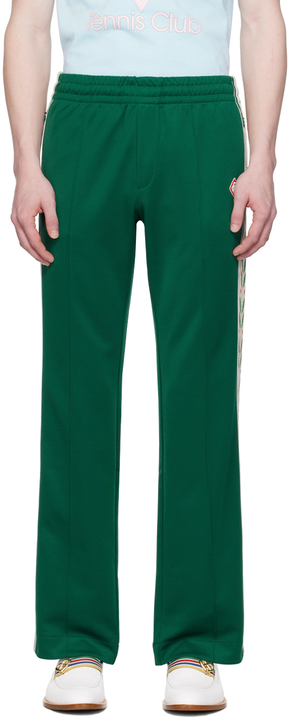 Shop Casablanca Green Laurel Sweatpants