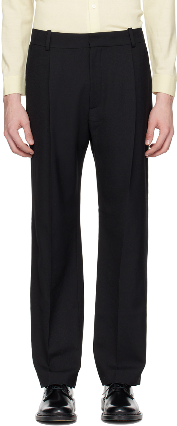 Forma Black Pleated Trousers
