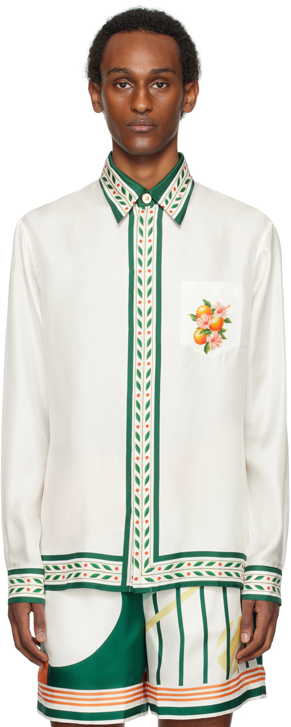 White 'Oranges En Fleur' Shirt