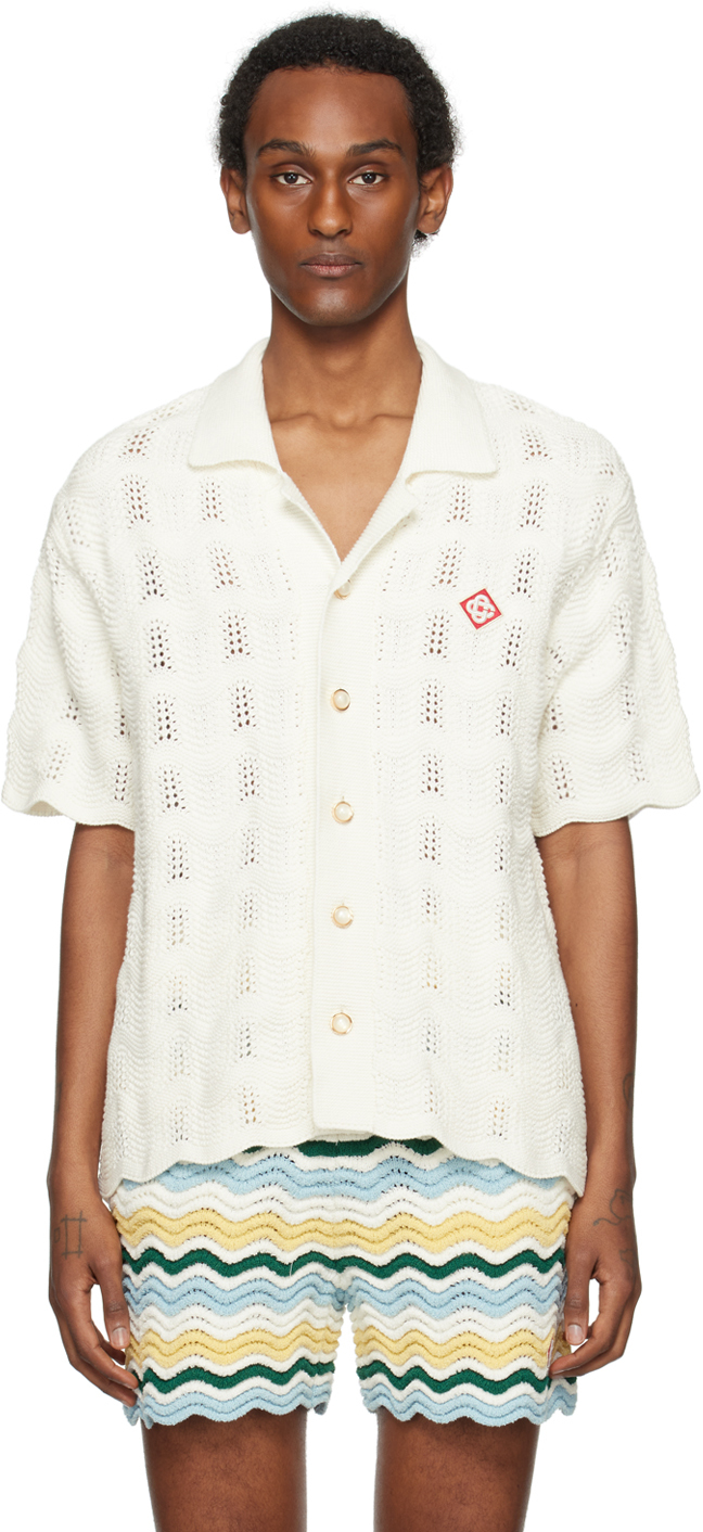 Casablanca Off-White Wavy Shirt