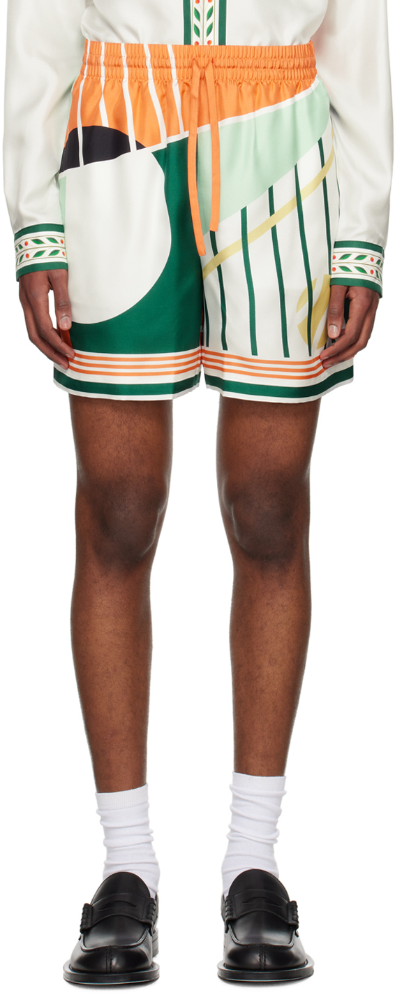 Multicolor 'Court Abstrait' Shorts