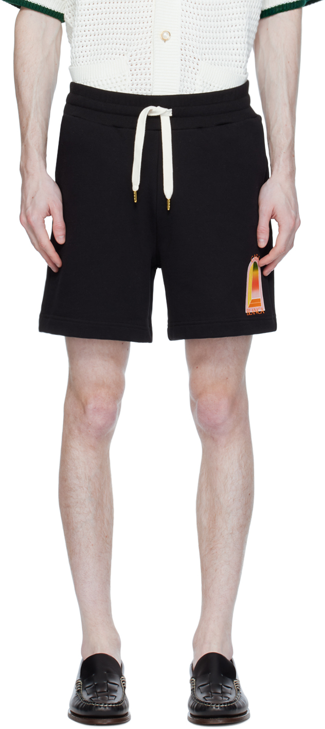 Black 'L'Arche' Shorts