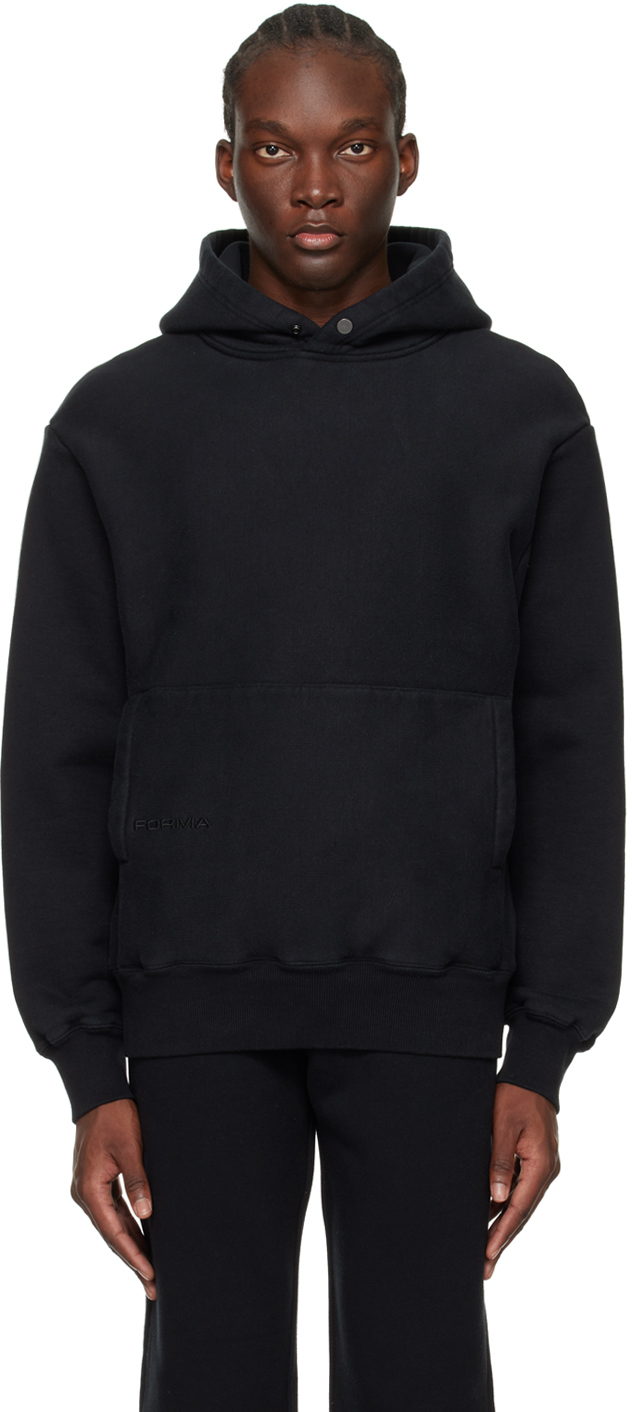 Black Classic Hoodie by FORMA on Sale