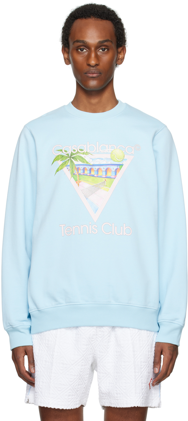 Casablanca Blue 'Tennis Club' Sweatshirt