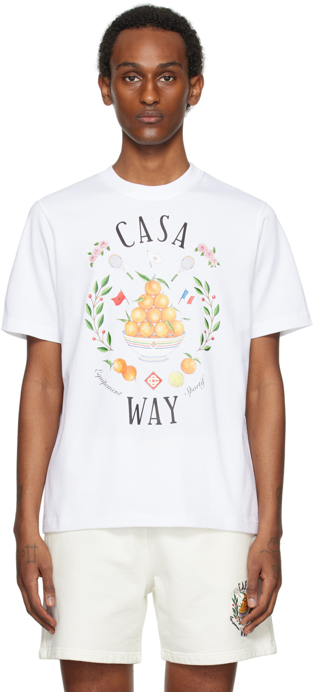 Tシャツ・カットソー Casablanca FW25 CASA WAY TSHIRT (MPF25JTS00109 CASA) Casa Way T-Shirt | Casablanca Paris