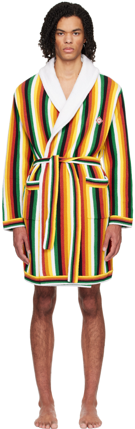 Shop Casablanca Multicolor Striped Robe