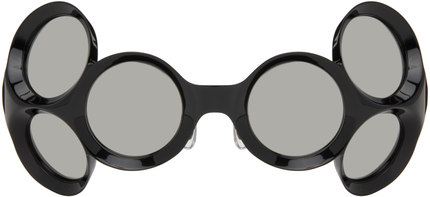 Shop Factory900 Ssense Exclusive Black Fa-087 Sunglasses In 001 Black