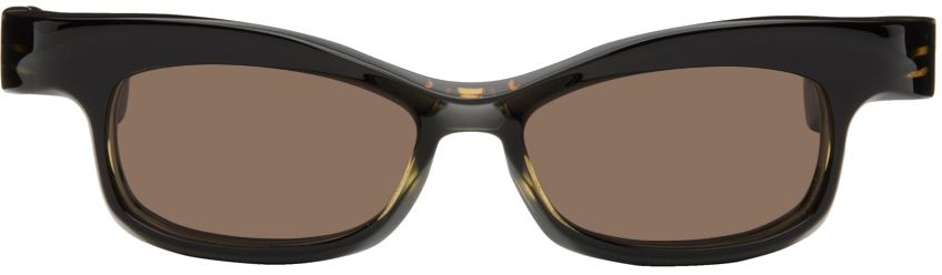 SSENSE Exclusive Brown FA-143 Sunglasses