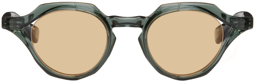 SSENSE Exclusive Green RF-141 Sunglasses