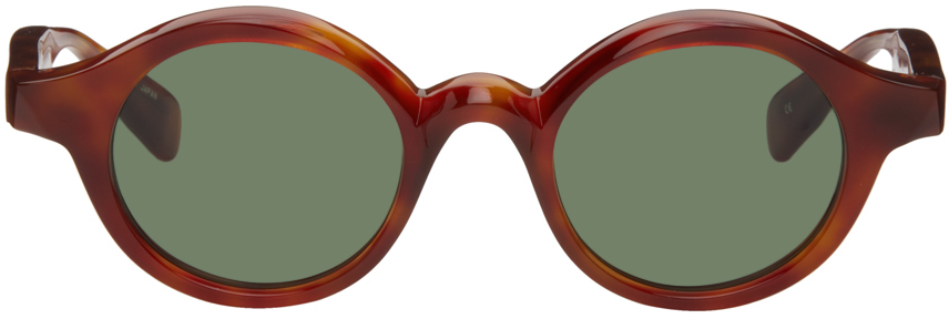 Shop Factory900 Ssense Exclusive Brown Rf-151 Sunglasses In 616 Ar Green