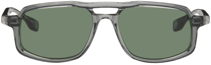 Shop Factory900 Ssense Exclusive Gray Rf-160 Sunglasses In 493 Ar Green