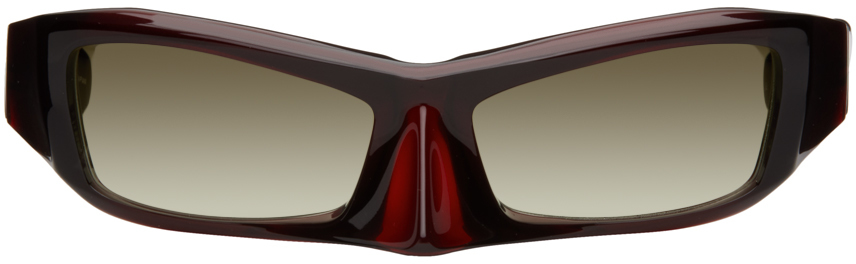 Shop Factory900 Ssense Exclusive Red Fa-081 Sunglasses In 244 Red