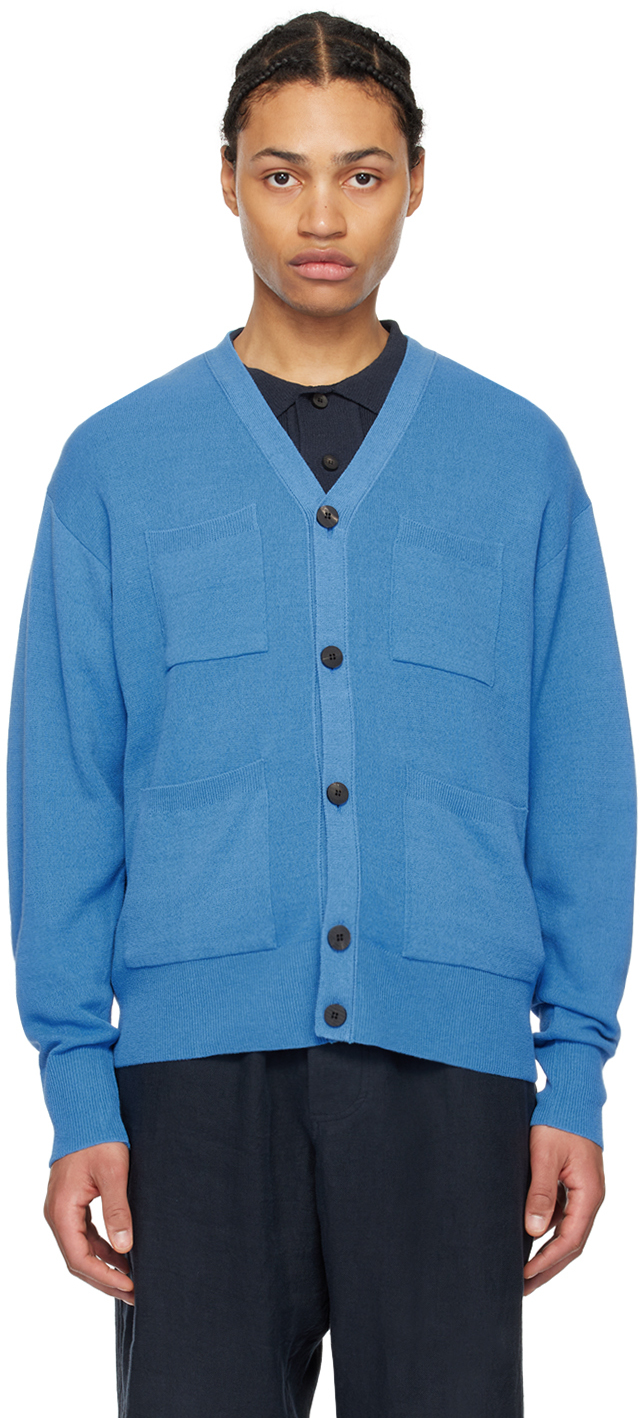 DOCUMENT: Blue Patch Pocket Cardigan | SSENSE