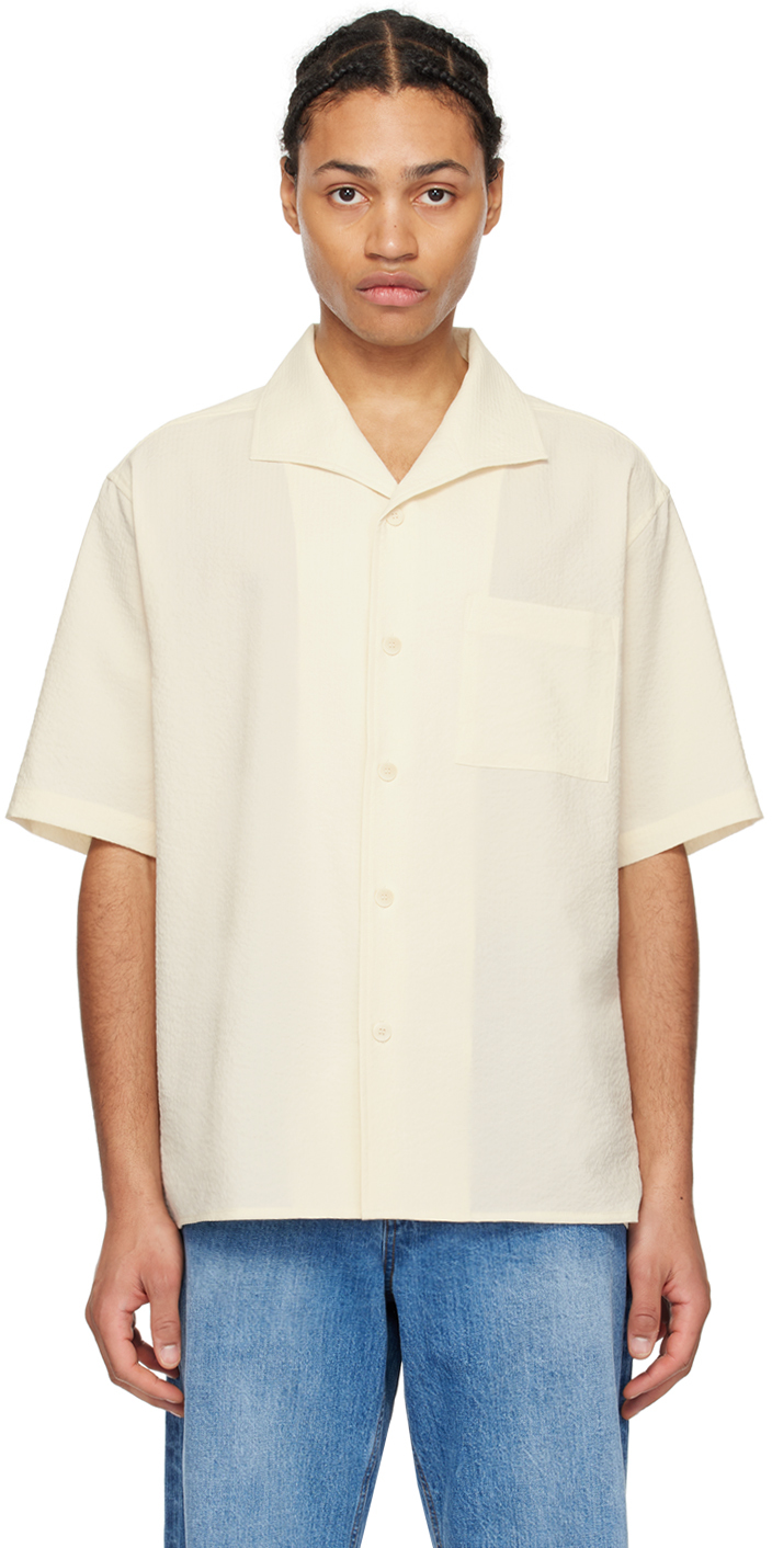 Shop Document Off-white Handkerchief Shirt In Beige