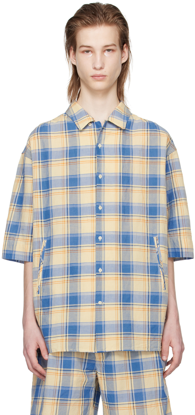 Blue & Beige Check Shirt