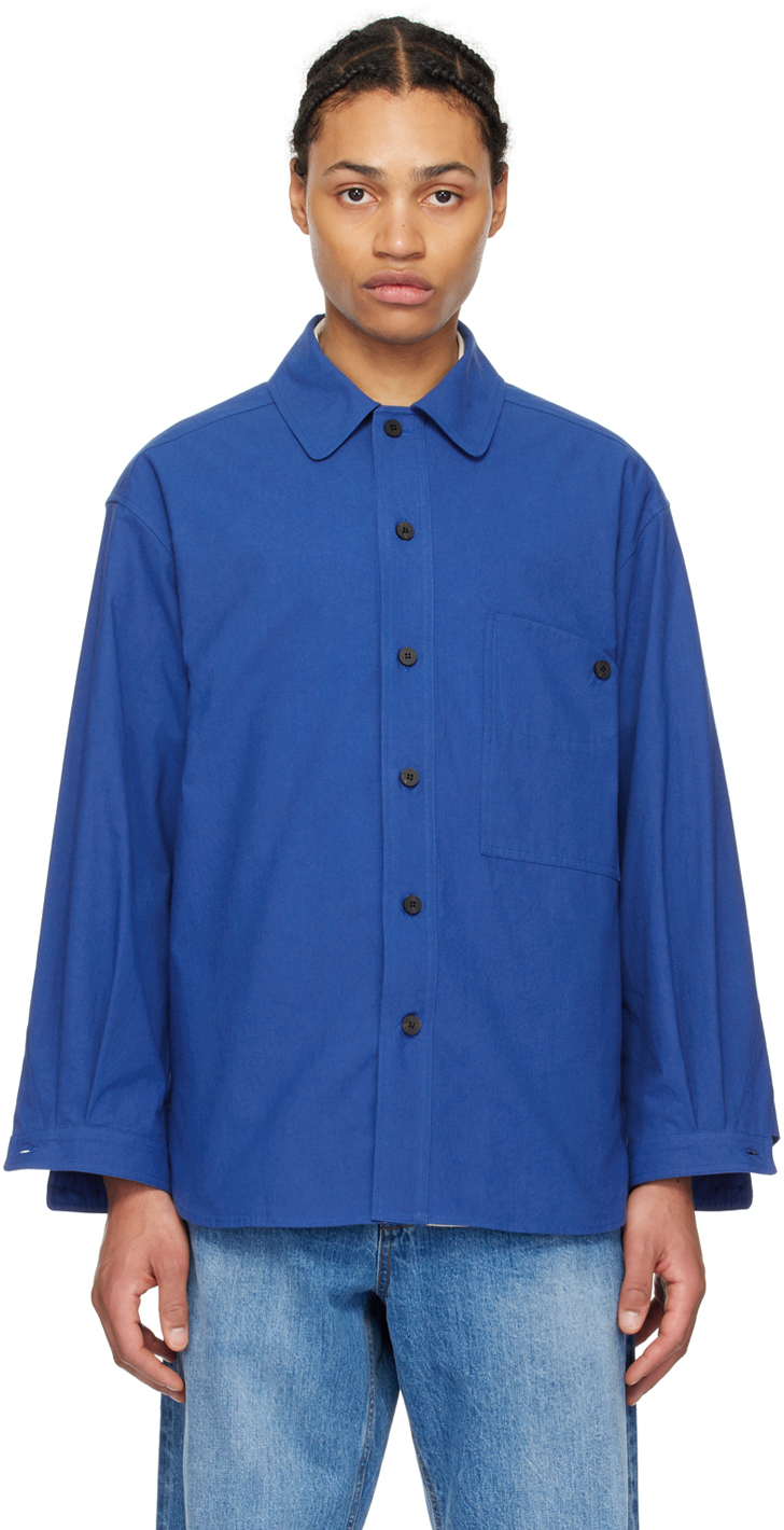 Shop Document Blue Button Shirt