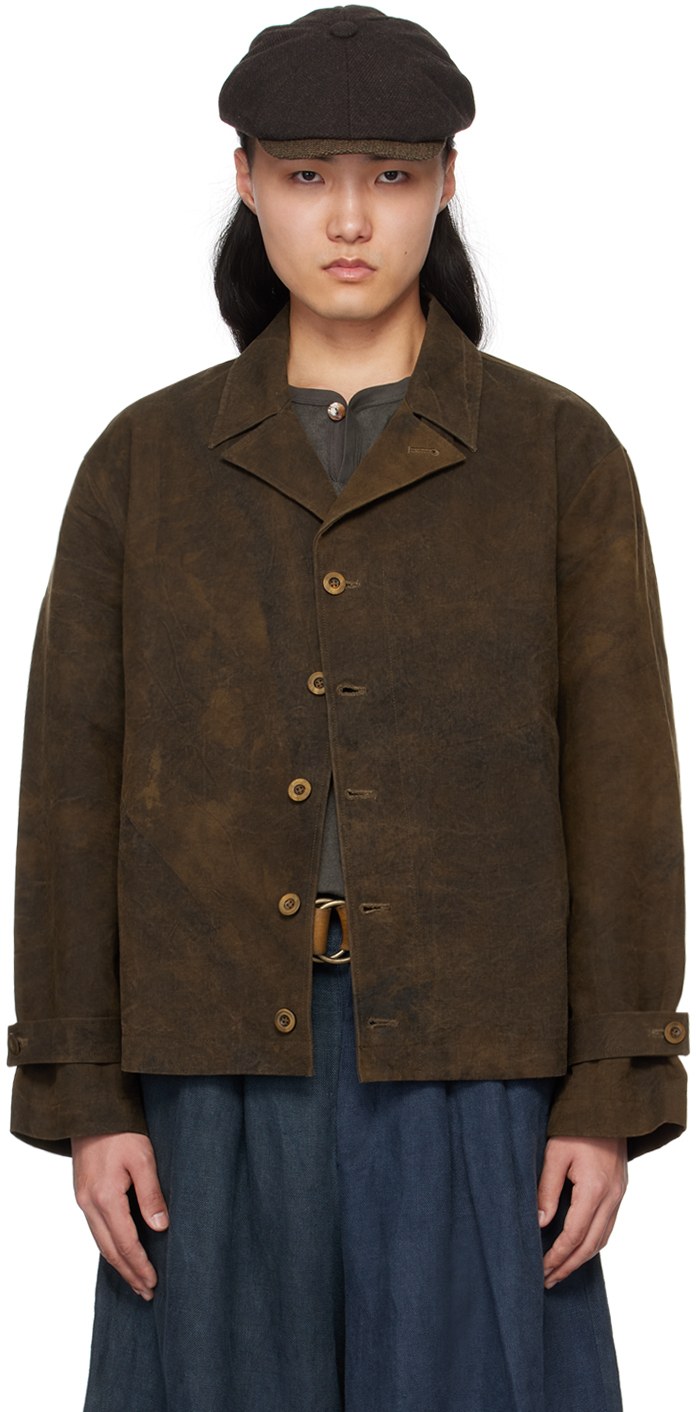 Brown Collared Deck Jacket