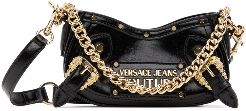 Versace Jeans Couture SSENSE Exclusive Black Biker Bag