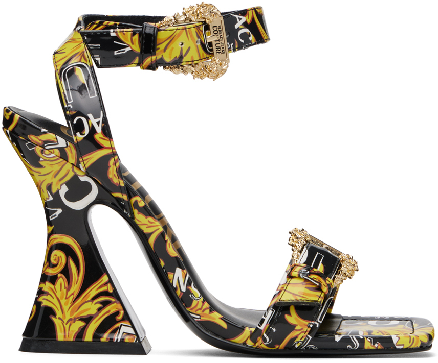 Versace Black Naplak 'La Medusa' Heels Versace